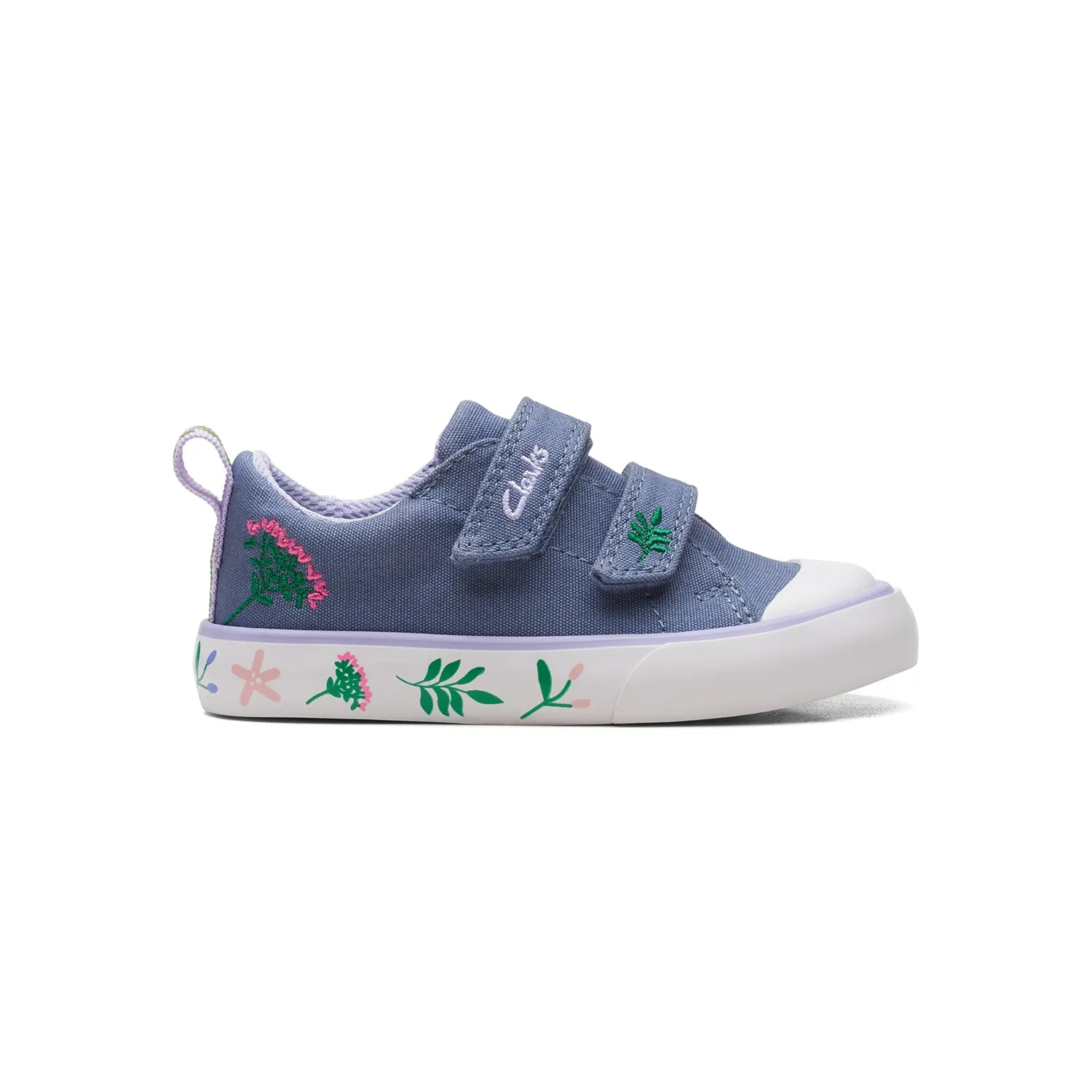 CLARKS GIRLS FOXING LO TODDLER. (WIDE FIT)