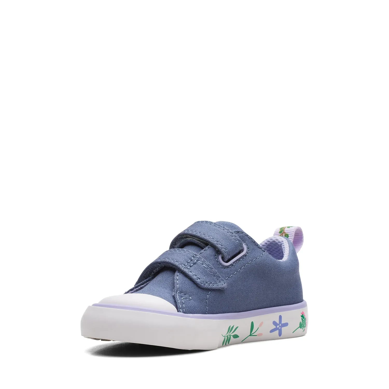 CLARKS GIRLS FOXING LO TODDLER. (WIDE FIT)