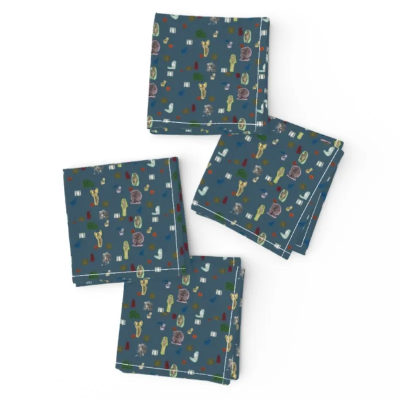 Cocktail Napkins <br/> The Great Mother, Cobalt