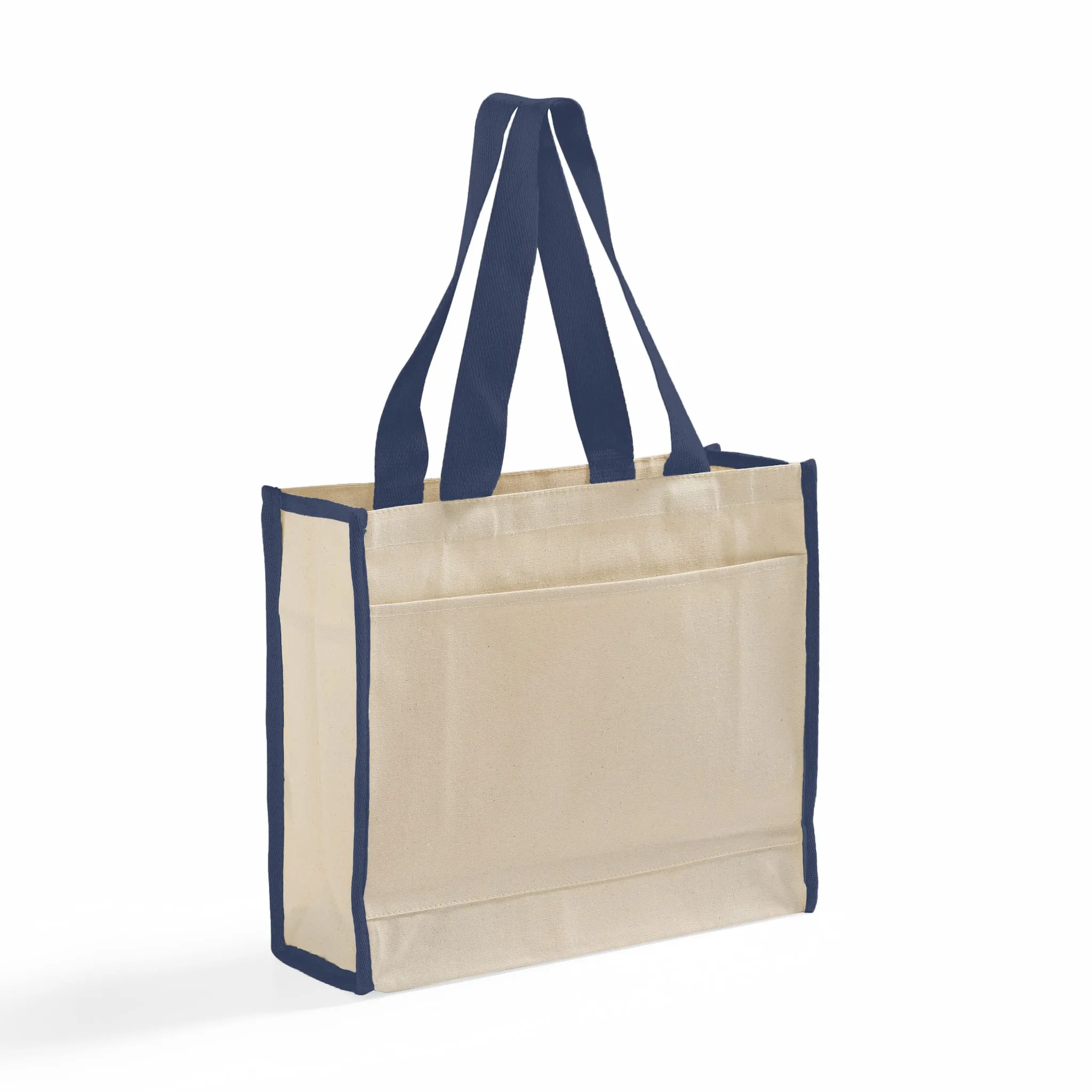 Color-Trim Canvas Tote