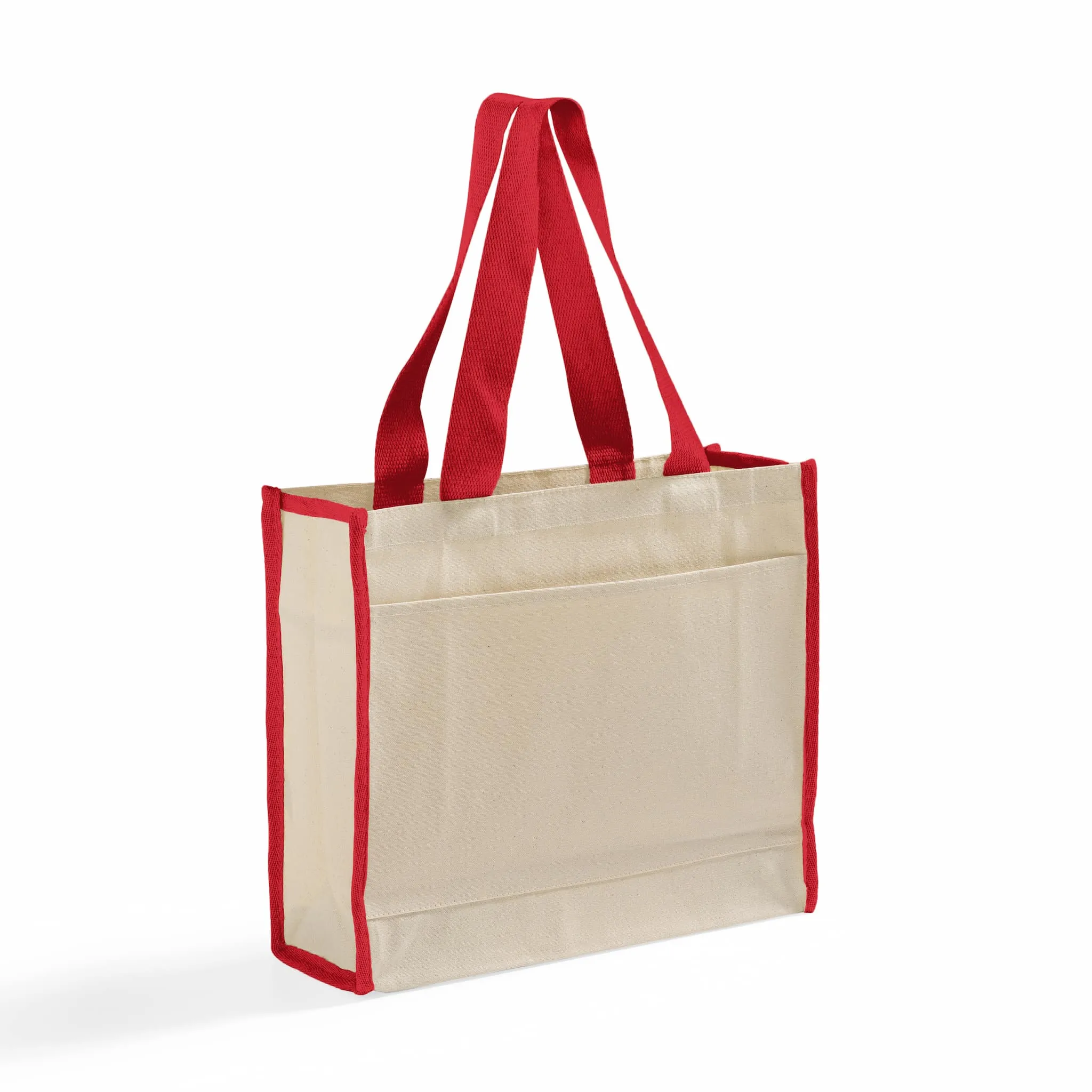 Color-Trim Canvas Tote