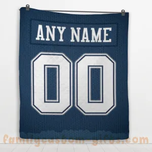 Custom Premium Quilt Blanket Dallas Jersey American Football Personalized Quilt Gifts for Her & Him