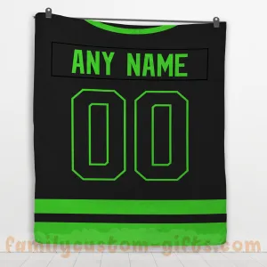 Custom Premium Quilt Blanket Dallas Jersey Ice Hockey Personalized Quilt Gifts for Her & Him