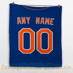 Custom Premium Quilt Blanket New York Jersey Baseball Personalized Quilt Gifts for Her & Him