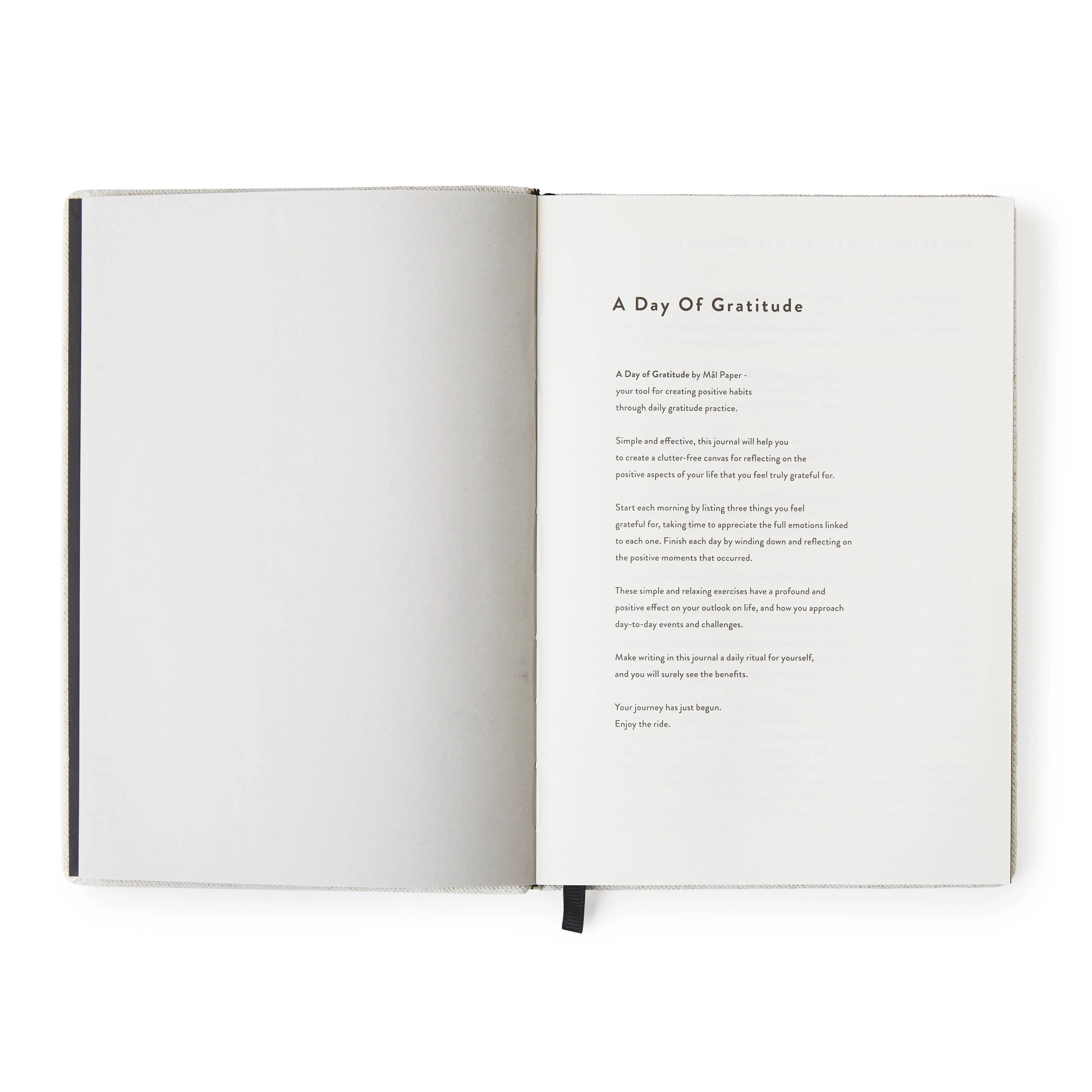 Day of Gratitude Journal Black