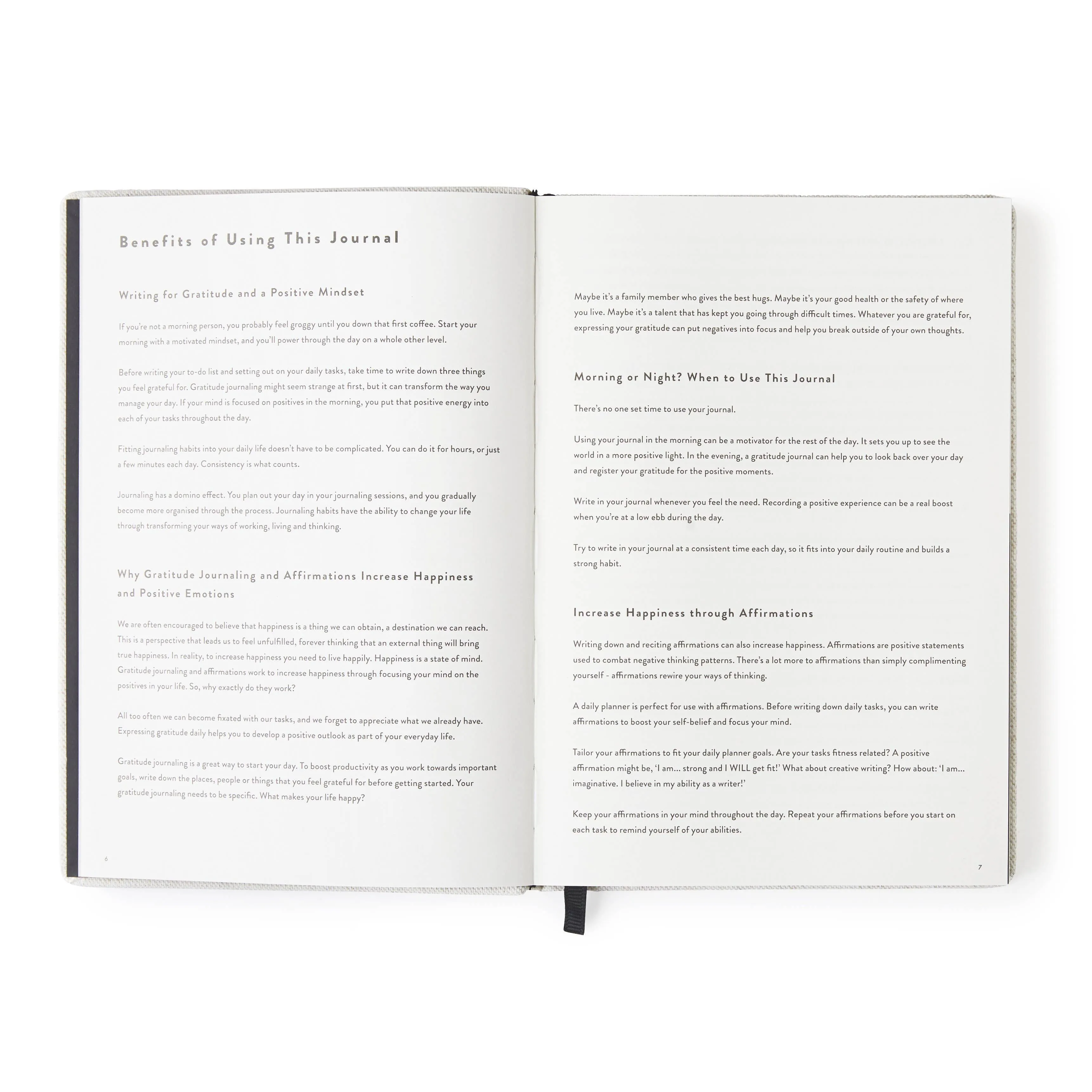 Day of Gratitude Journal Cotton