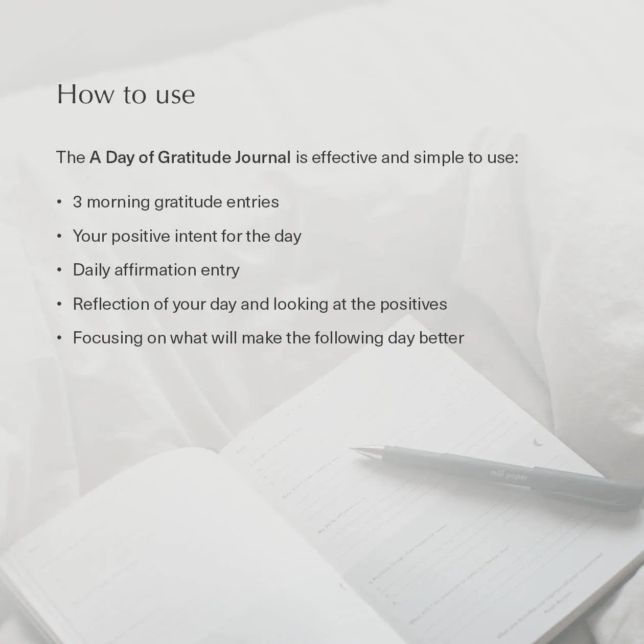 Day of Gratitude Journal Cotton