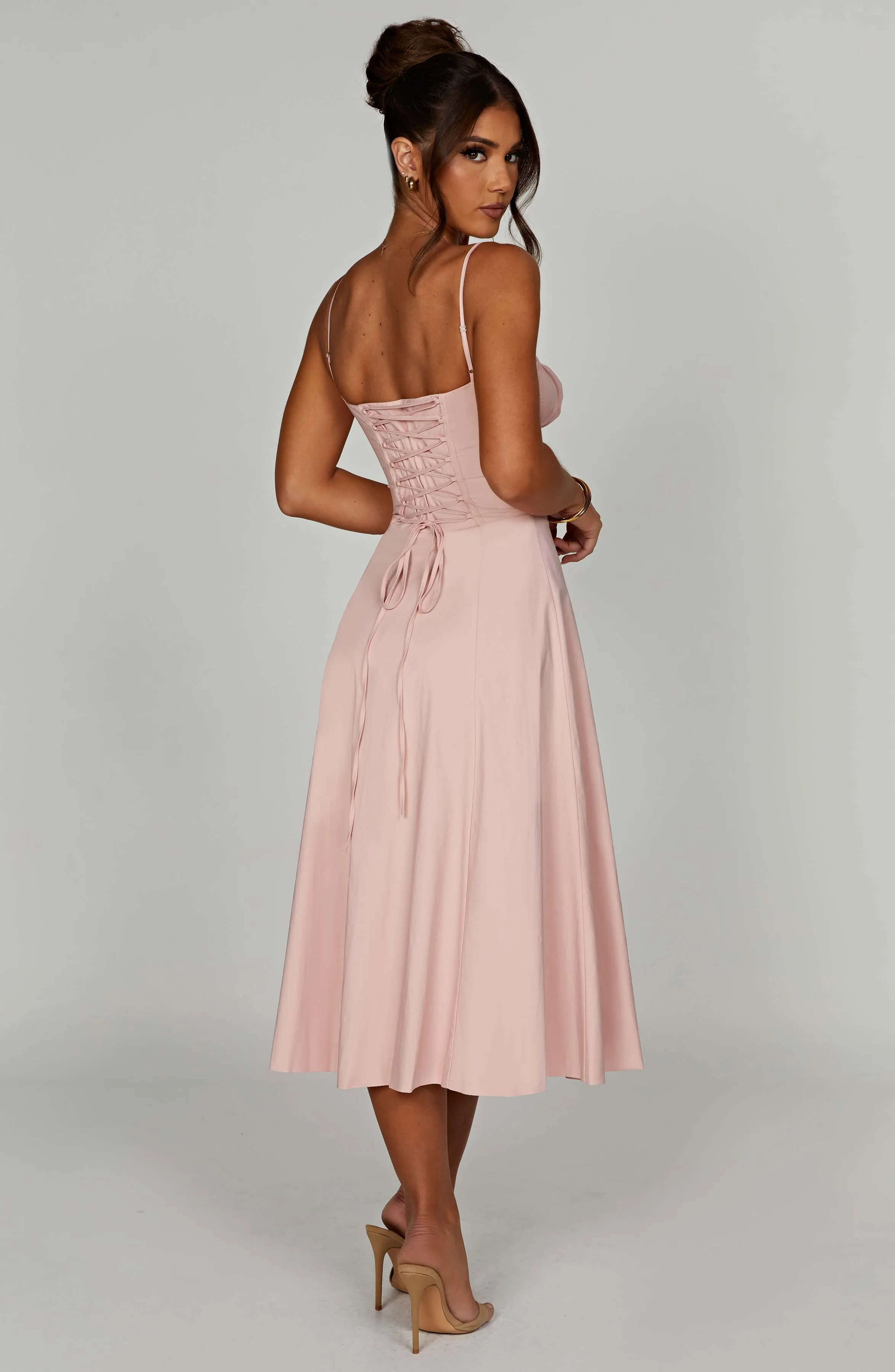 Delilah Midi Dress - Blush