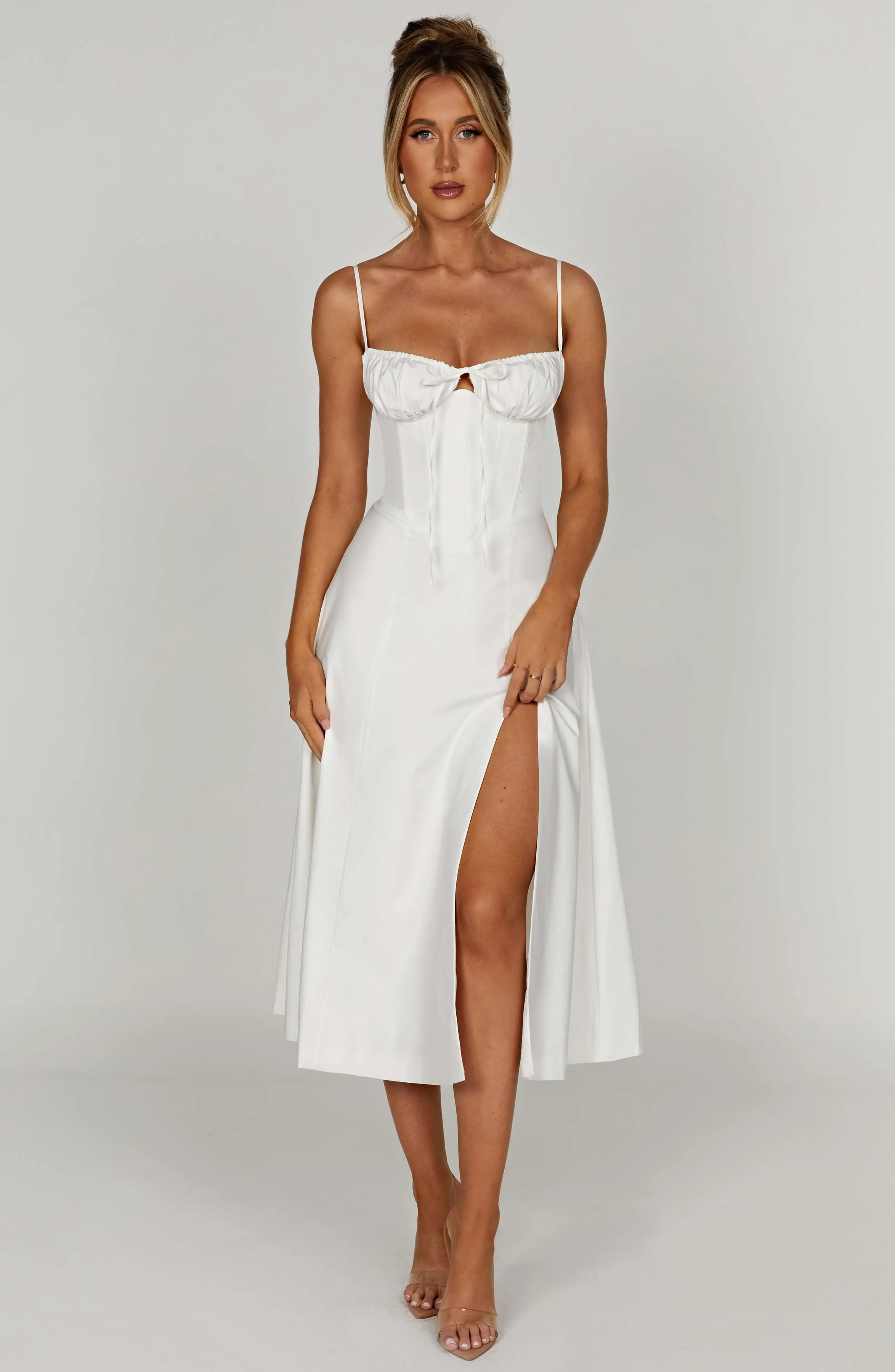 Delilah Midi Dress - Ivory