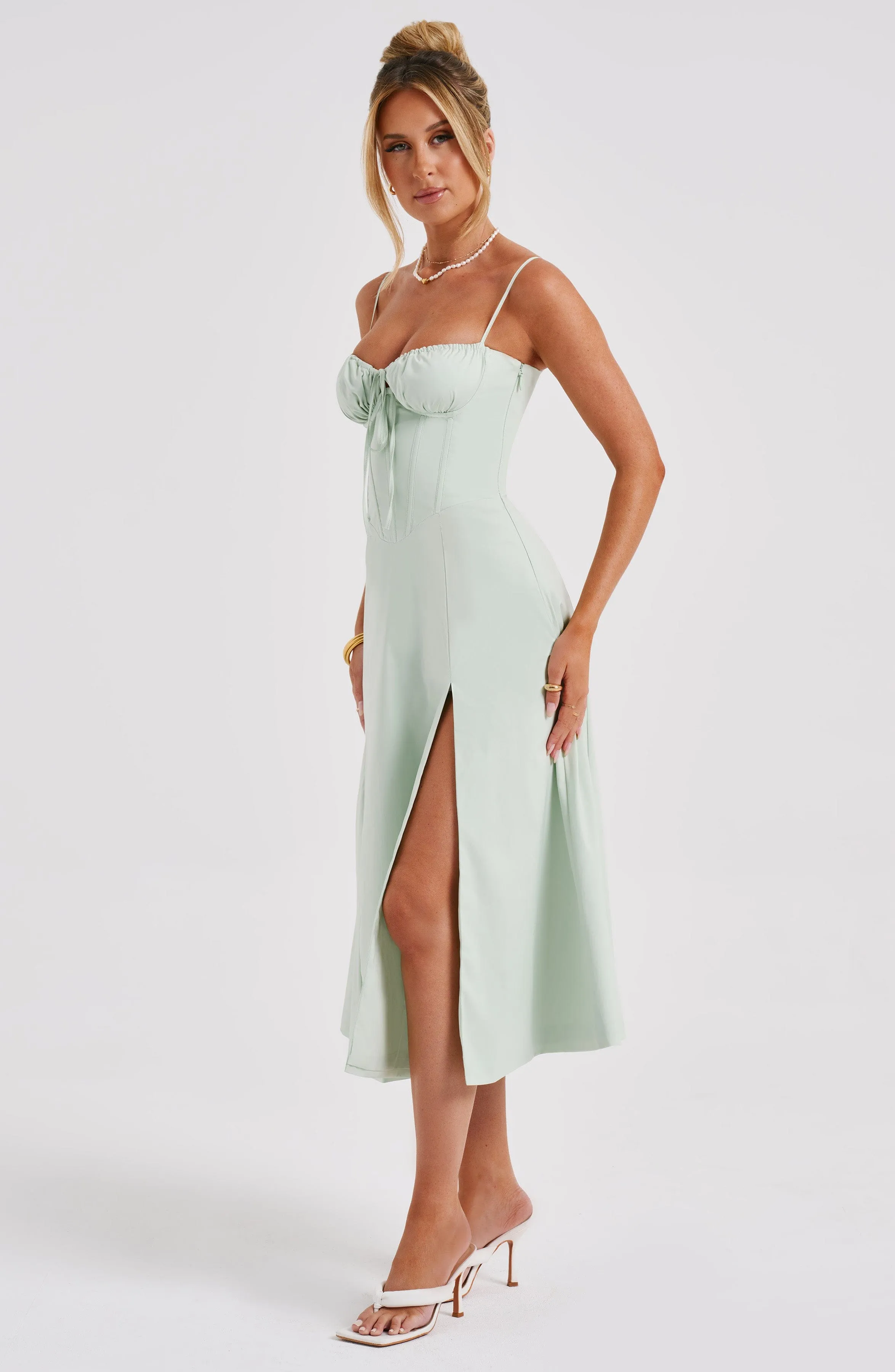 Delilah Midi Dress - Sage