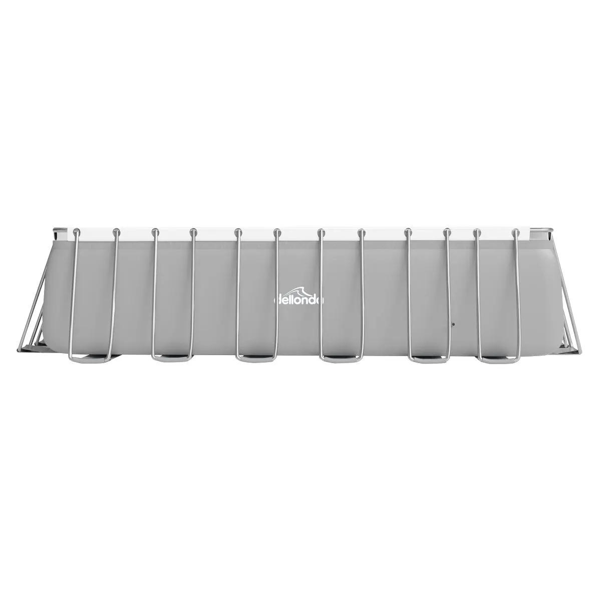 Dellonda 25ft Deluxe Steel Frame Swimming Pool with Step Ladder, Ground Covers and Filter Pump