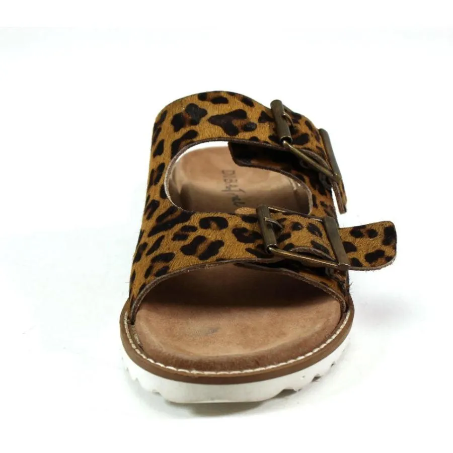 Diba True Come Back Sandal - Leopard Ponyhair