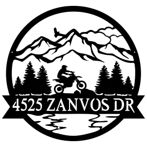 Dirt Bike Outdoor Monogram