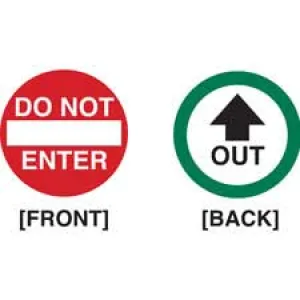 Do Not Enter and Out Door Window Sign/ Buy Online