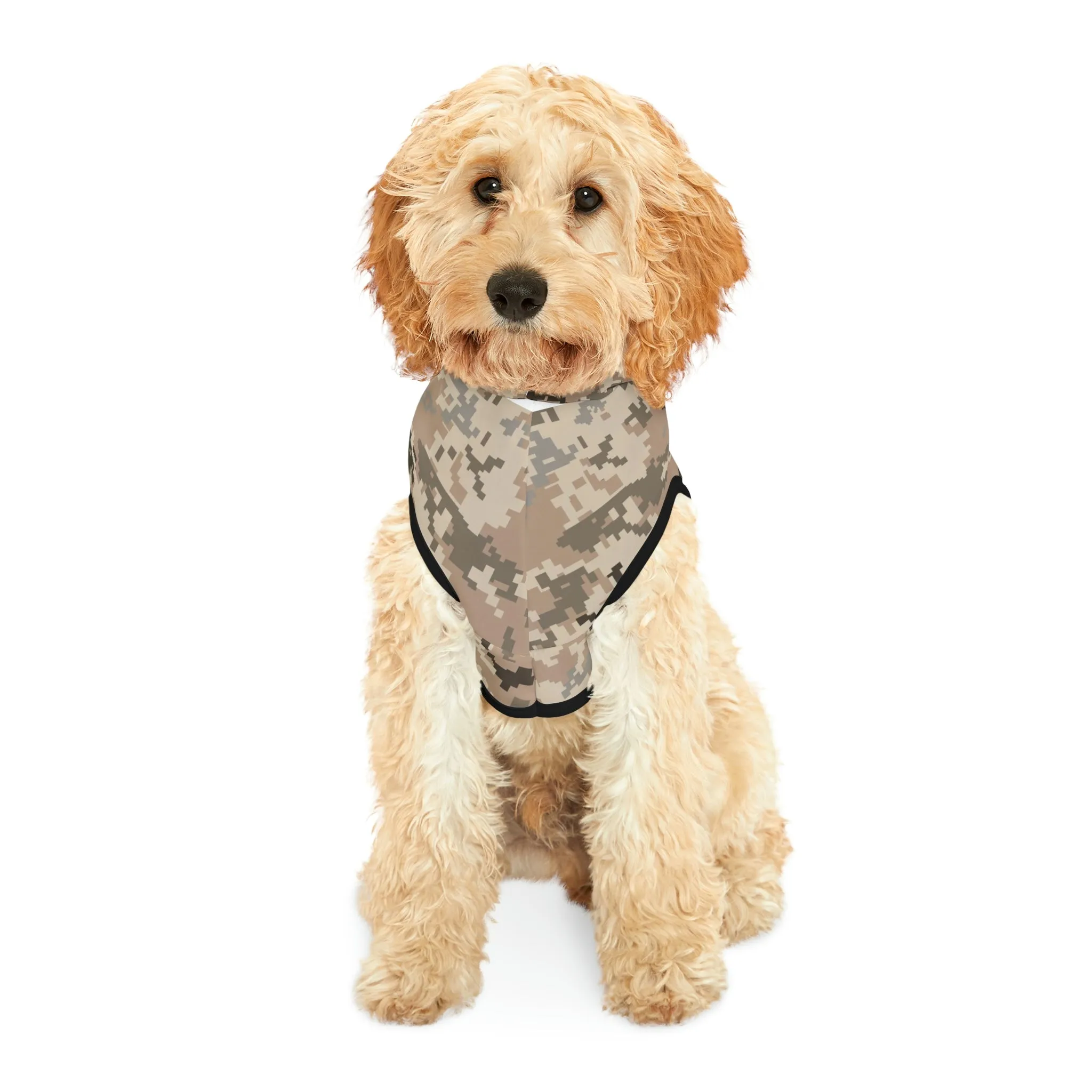Dog Hoodie Sweater, Camouflage Tan - Comfortable Dog Clothes