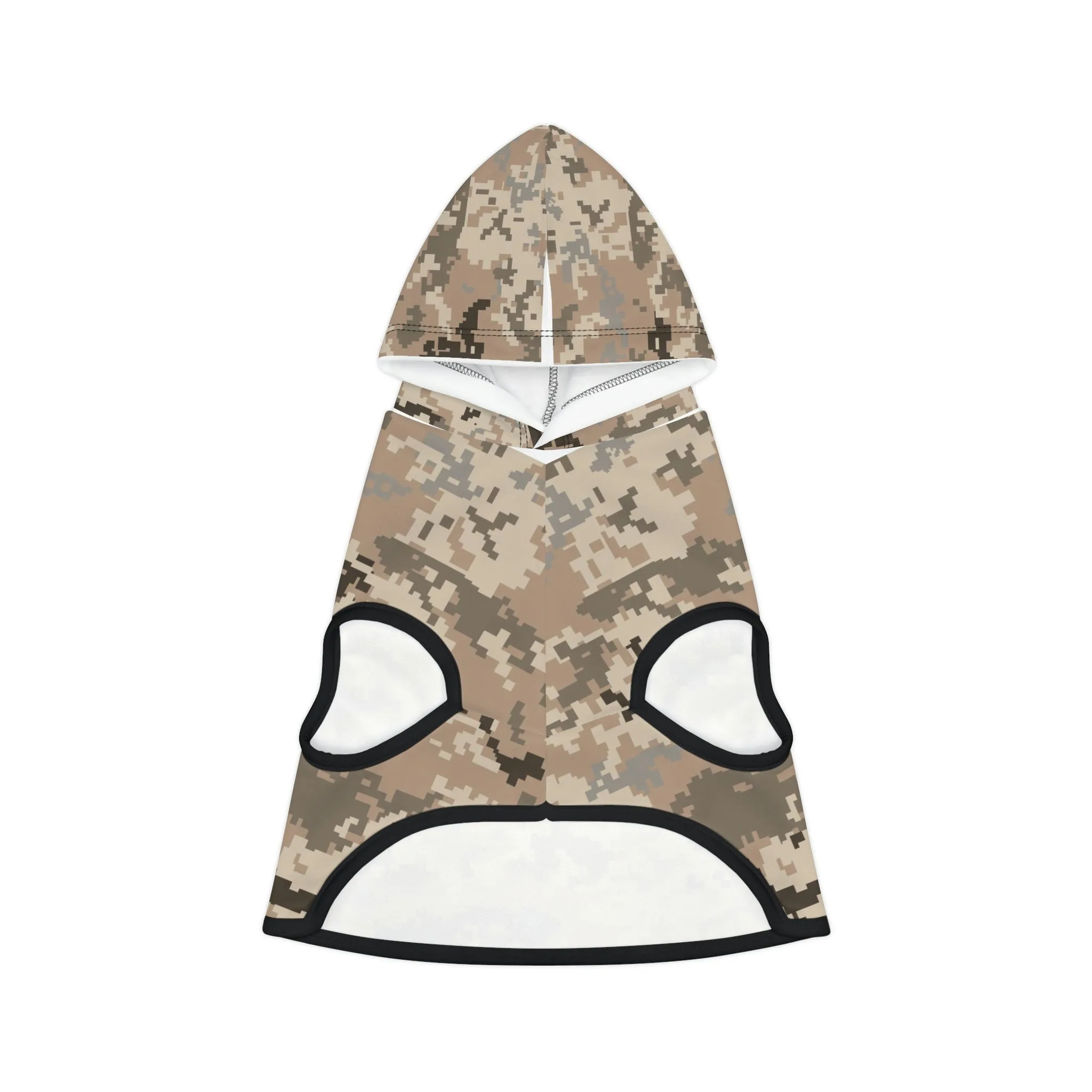 Dog Hoodie Sweater, Camouflage Tan - Comfortable Dog Clothes