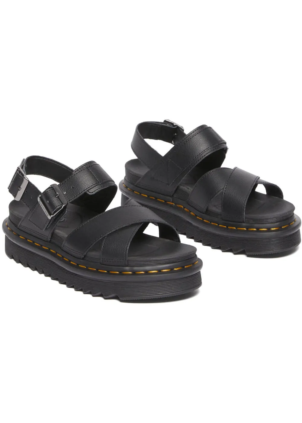 Dr. Martens Voss II Leren Sandals Black