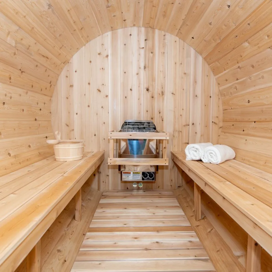 Dundalk CT Tranquility 6 Person Barrel Sauna | Electric Heater