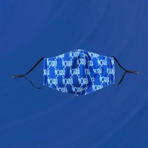DUtheRAGthing X RoyasTouch Royal Blue & White Premium Adjustable Face Masks