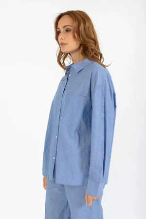 EMMIE SHIRT - BLUE STRIPES