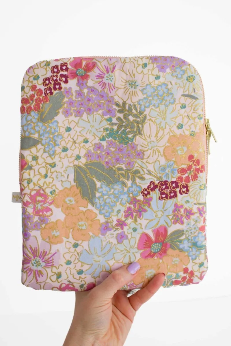 English Rose Canvas 11" Device Tablet Sleeve