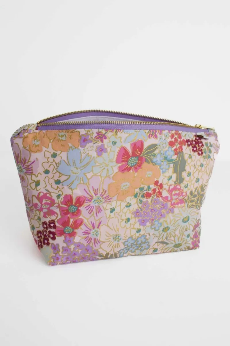 English Rose Canvas Mini Maxx Cosmetic Bag