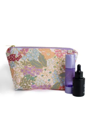 English Rose Canvas Mini Maxx Cosmetic Bag