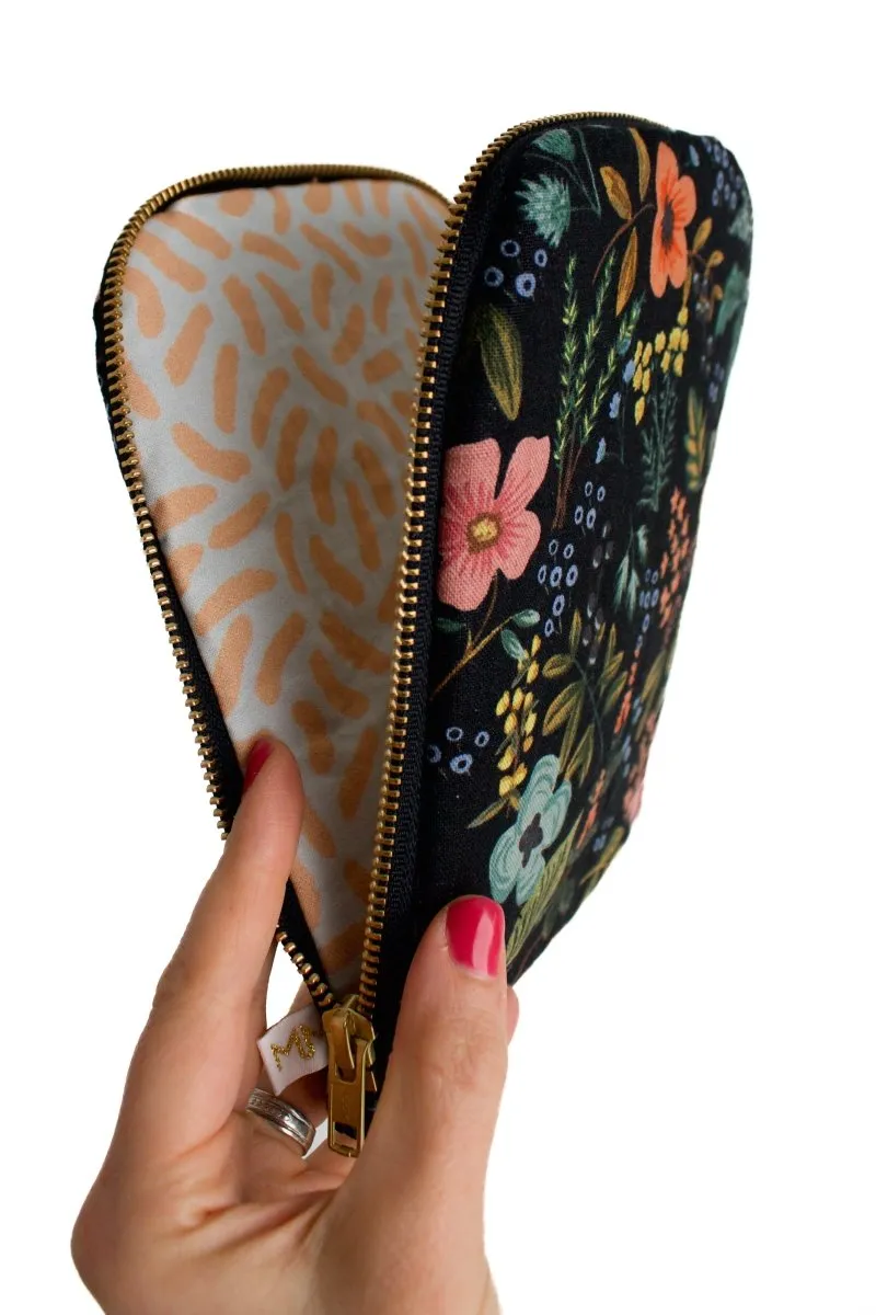 Evening Wildflower Canvas 6.8" Device Tablet Sleeve