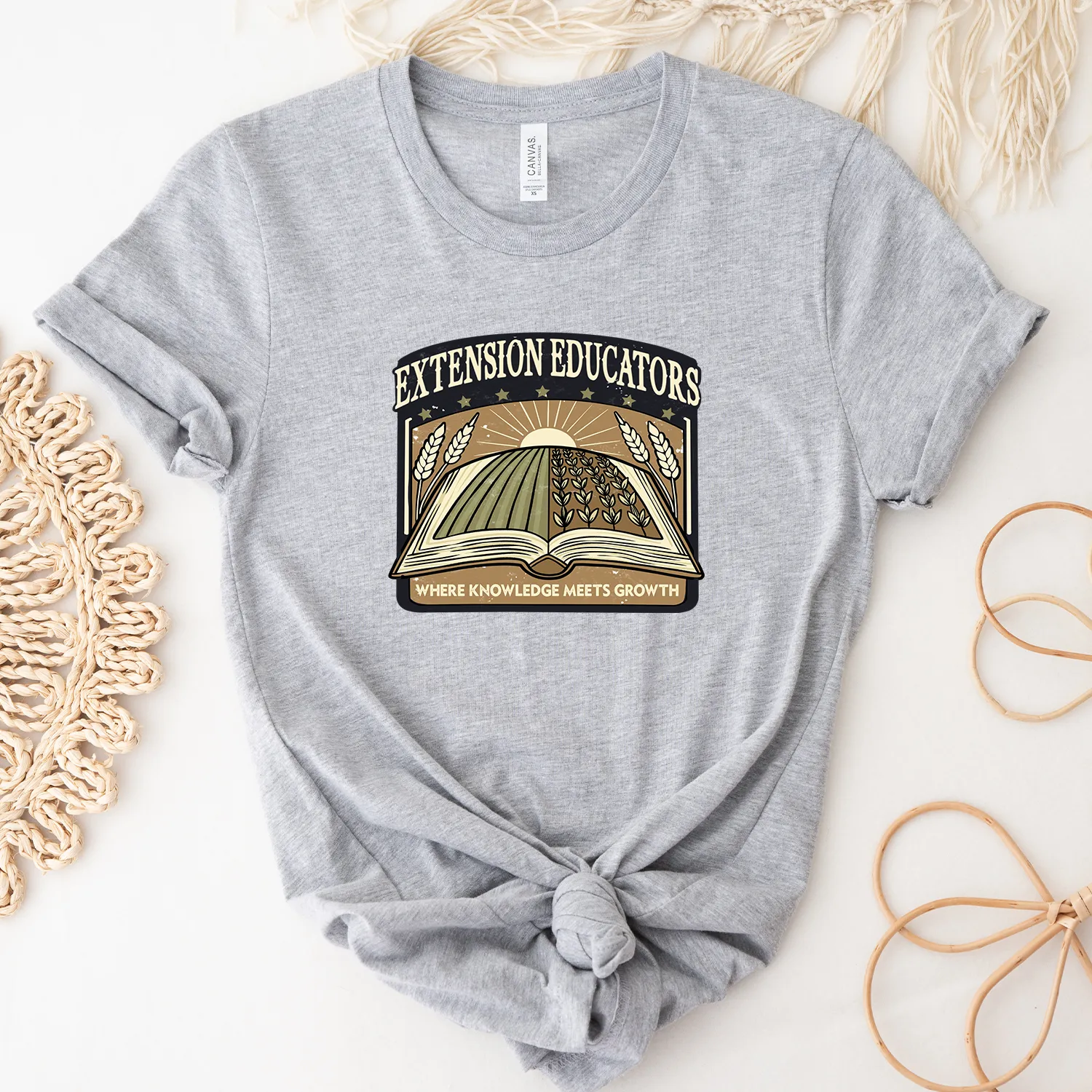 Extension Educators Where Knowledge Meets Growth  – Bella Canvas T-Shirt