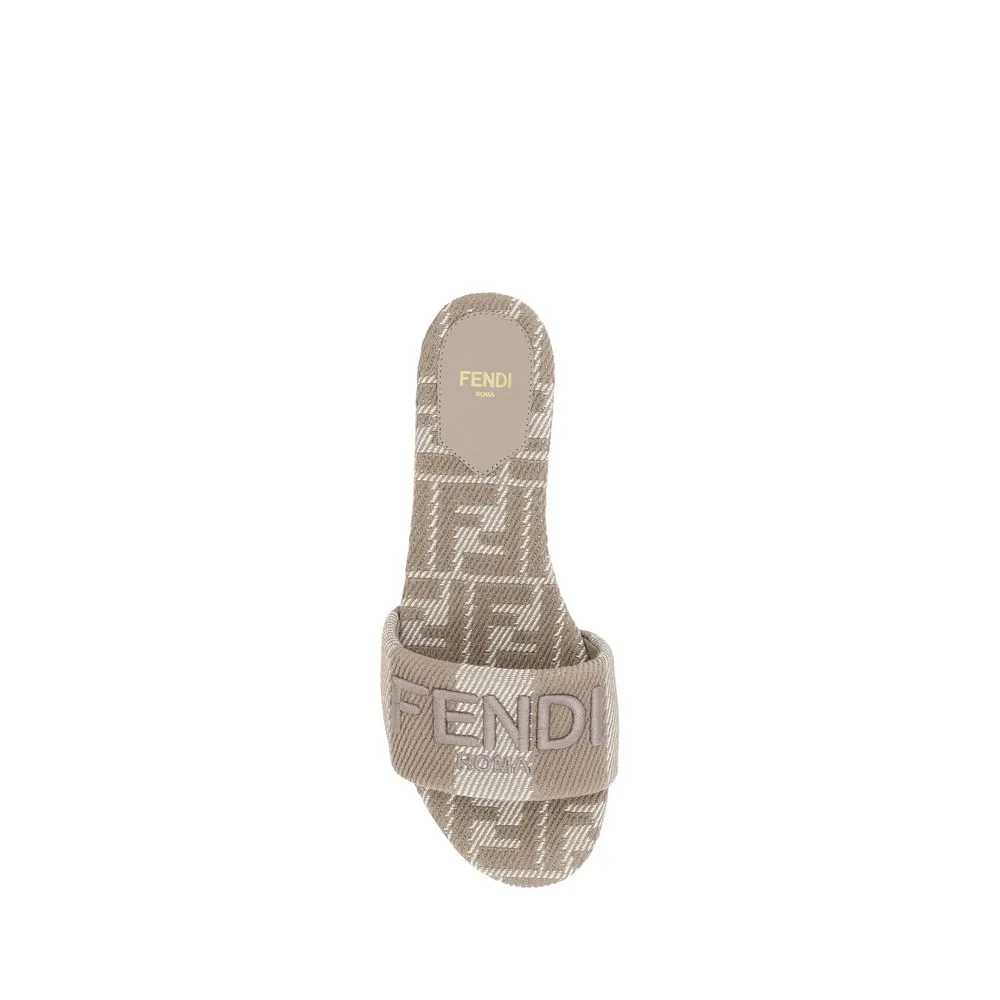 Fendi FF embroidery Sandals