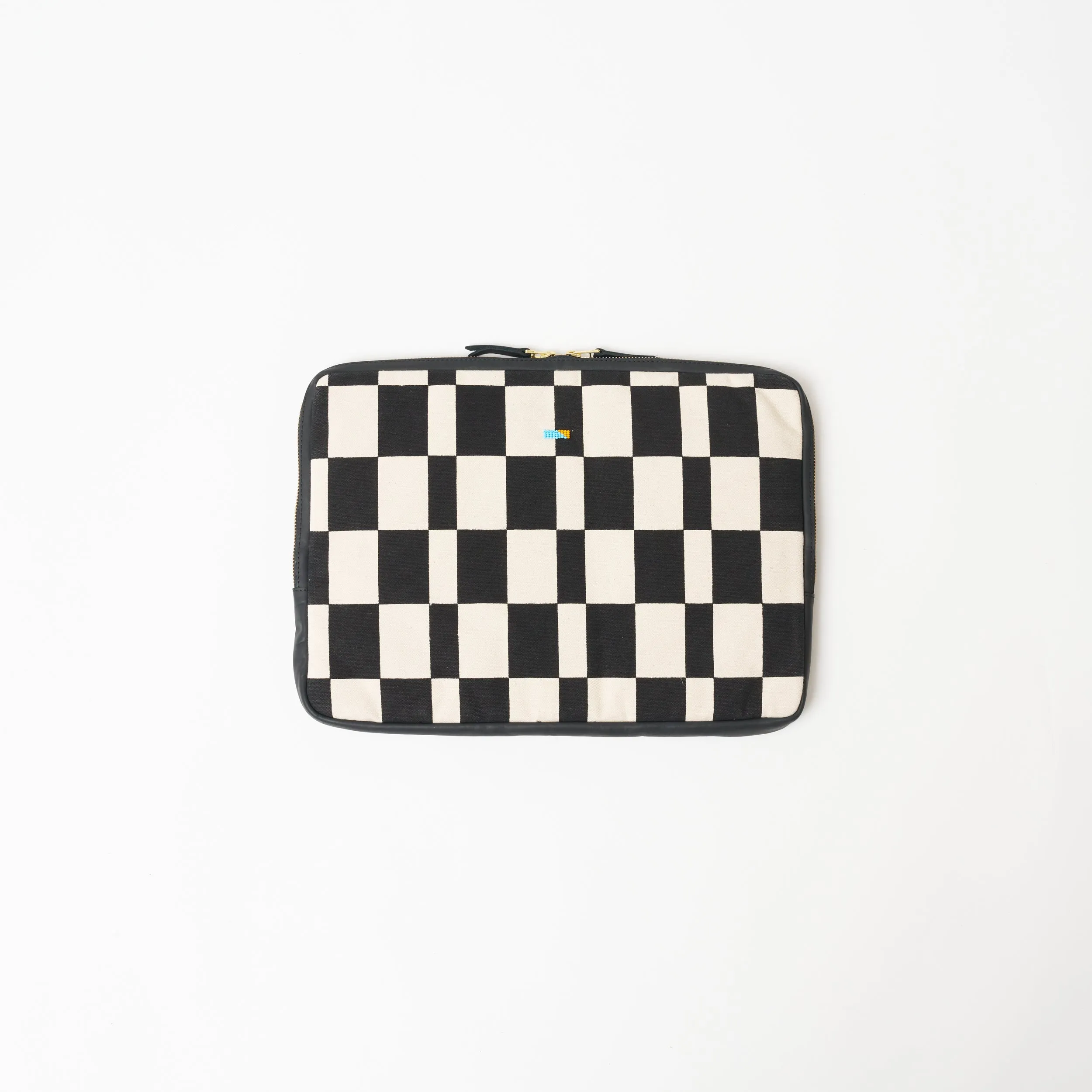 FINAL SALE: Laptop Sleeve - Large - Black Checker