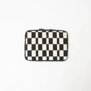 FINAL SALE: Laptop Sleeve - Large - Black Checker