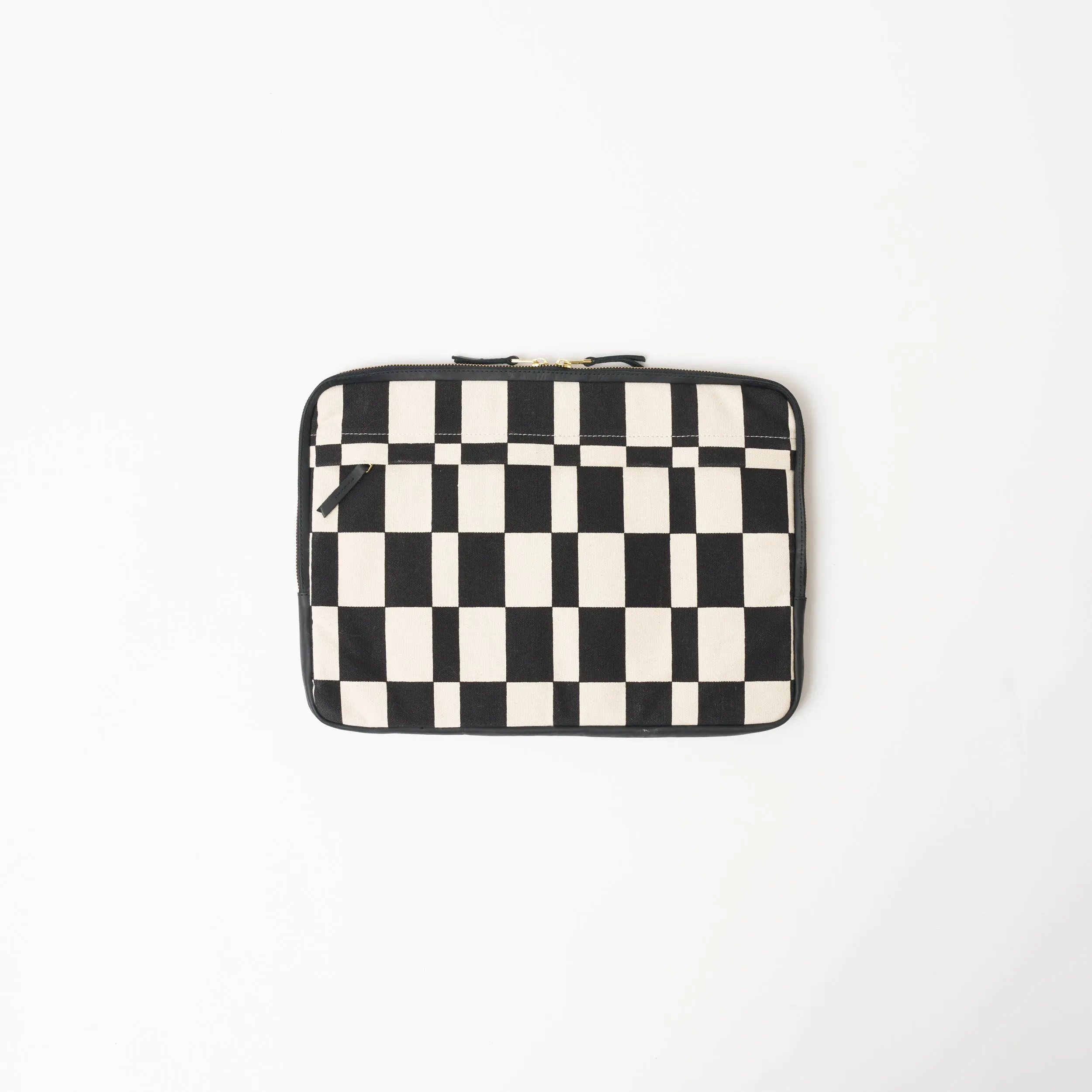 FINAL SALE: Laptop Sleeve - Large - Black Checker