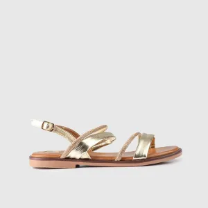 Flat Dress Sandal 01614 Gold