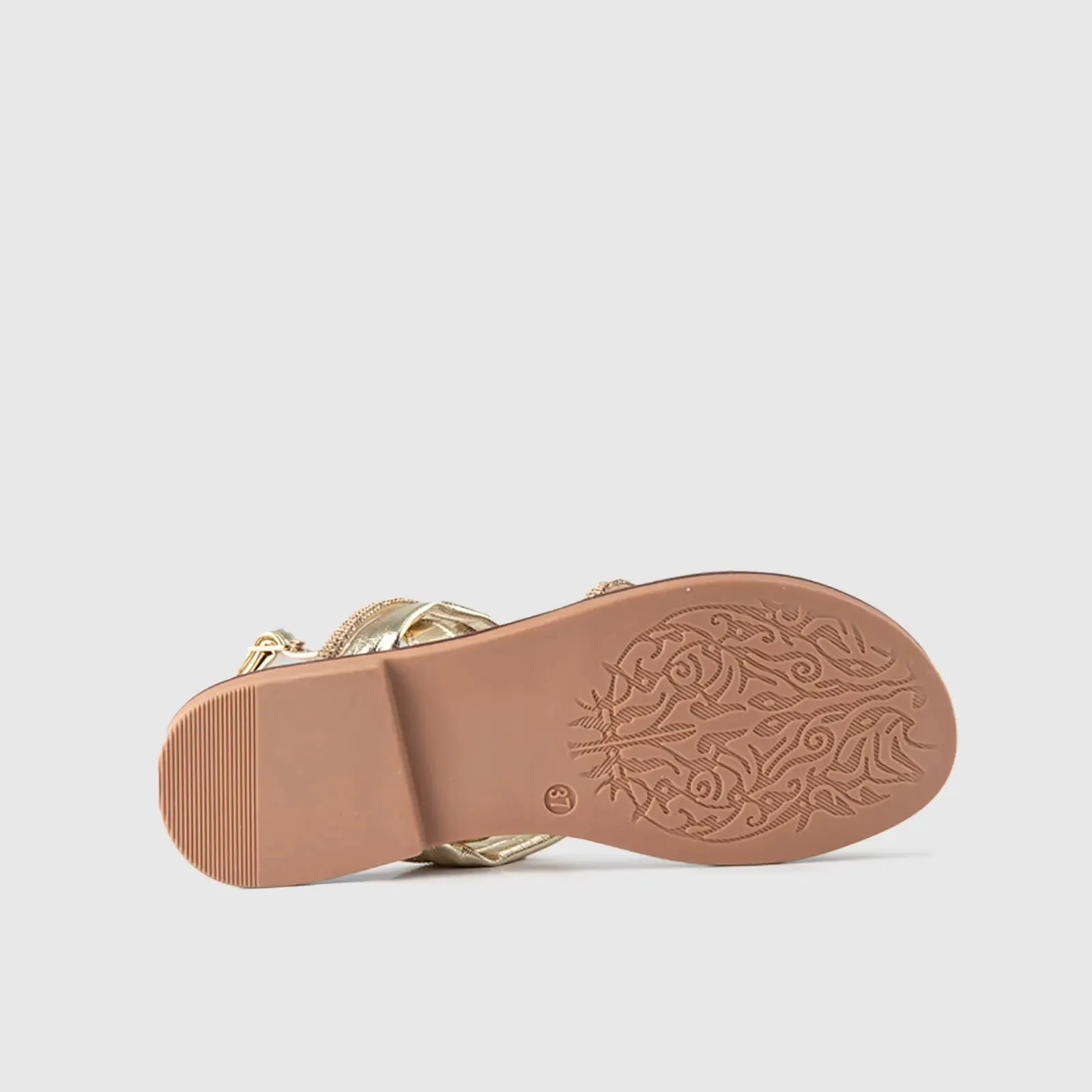 Flat Dress Sandal 01614 Gold