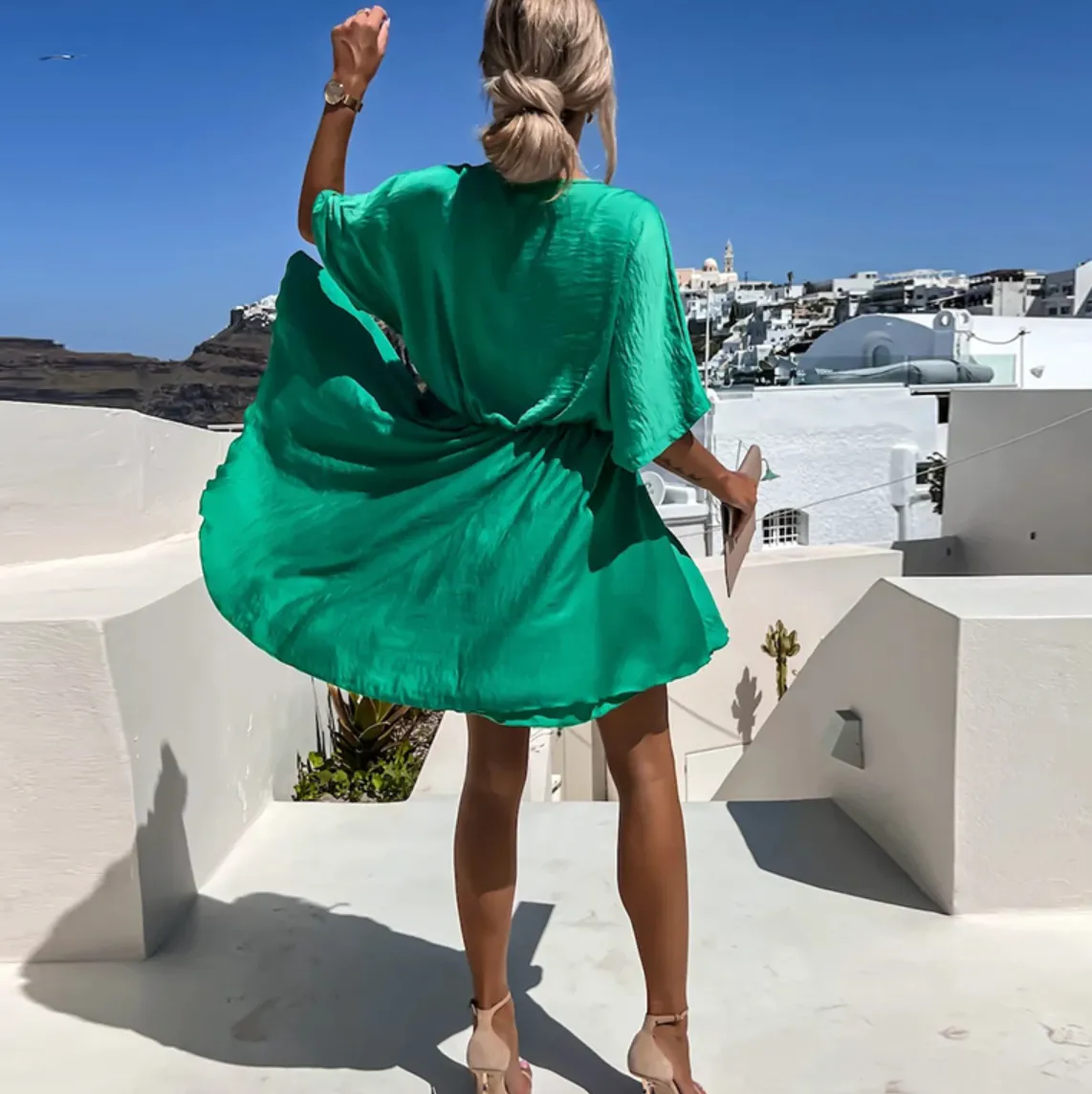 Flowy V-Neck Mini Dress | Lightweight & Chic | Effortless Summer Style