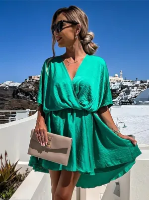 Flowy V-Neck Mini Dress | Lightweight & Chic | Effortless Summer Style