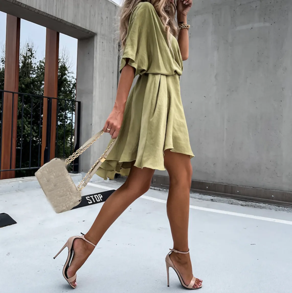 Flowy V-Neck Mini Dress | Lightweight & Chic | Effortless Summer Style