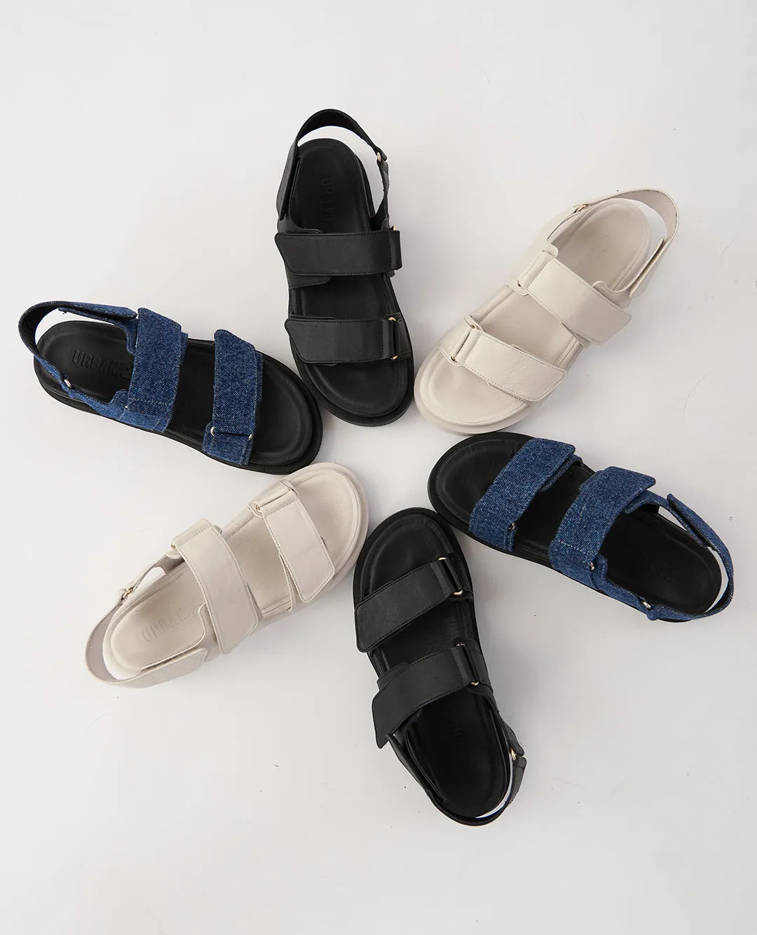 FOLDY LEATHER SANDALS