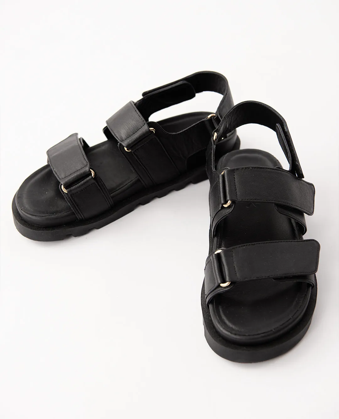 FOLDY LEATHER SANDALS
