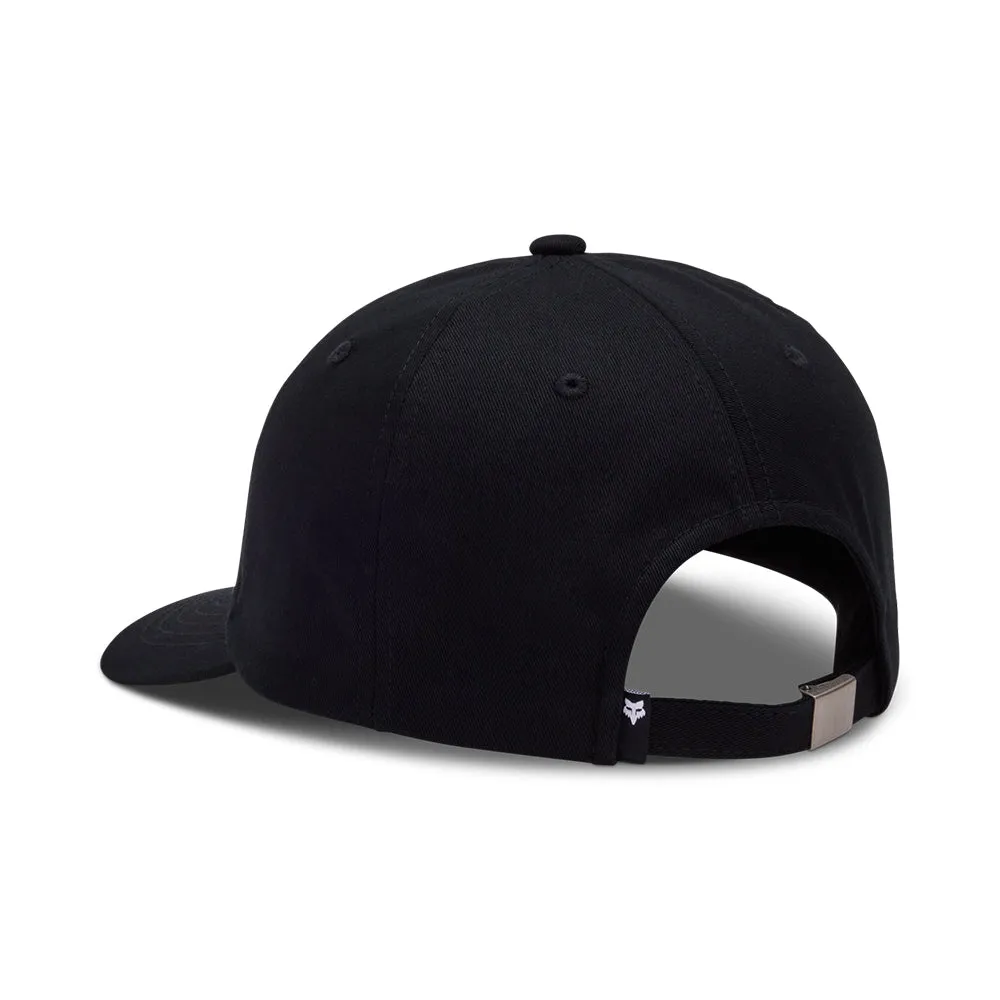 FOX WORDMARK ADJUSTABLE HAT [BLACK/WHITE]