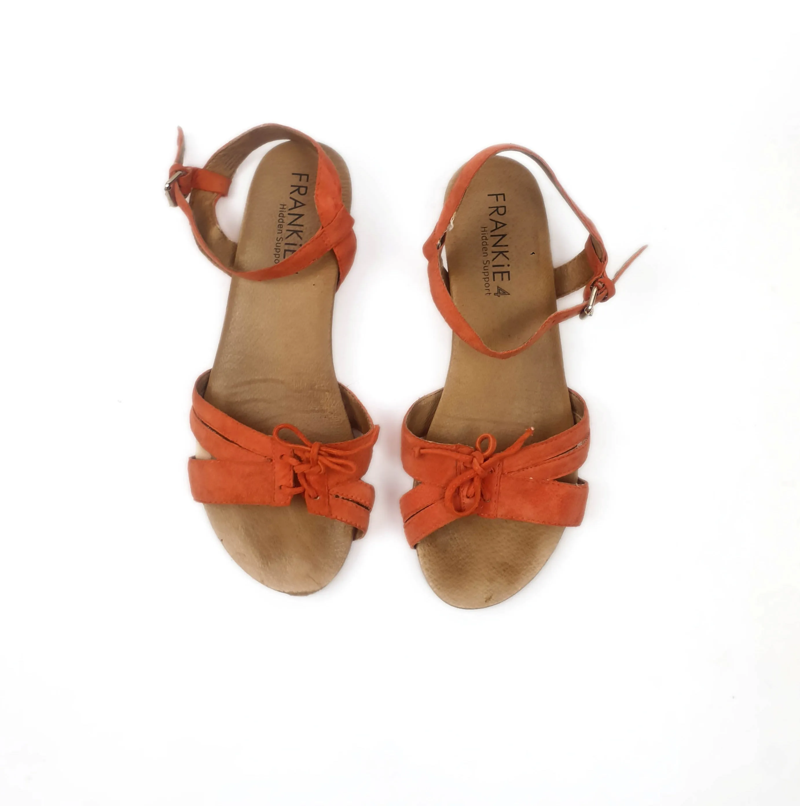 Frankie 4 red suede sandals size 9