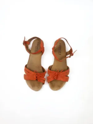 Frankie 4 red suede sandals size 9