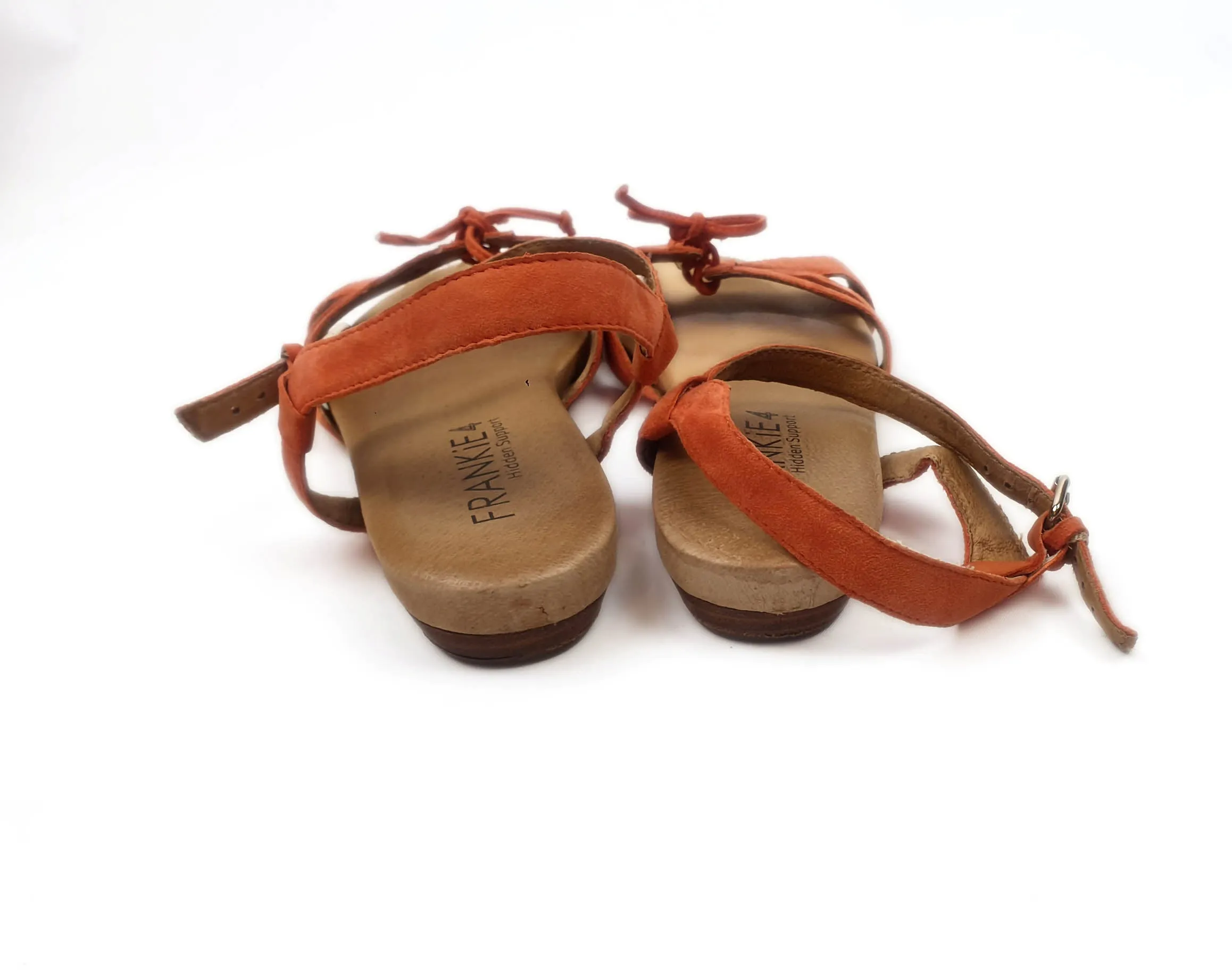 Frankie 4 red suede sandals size 9