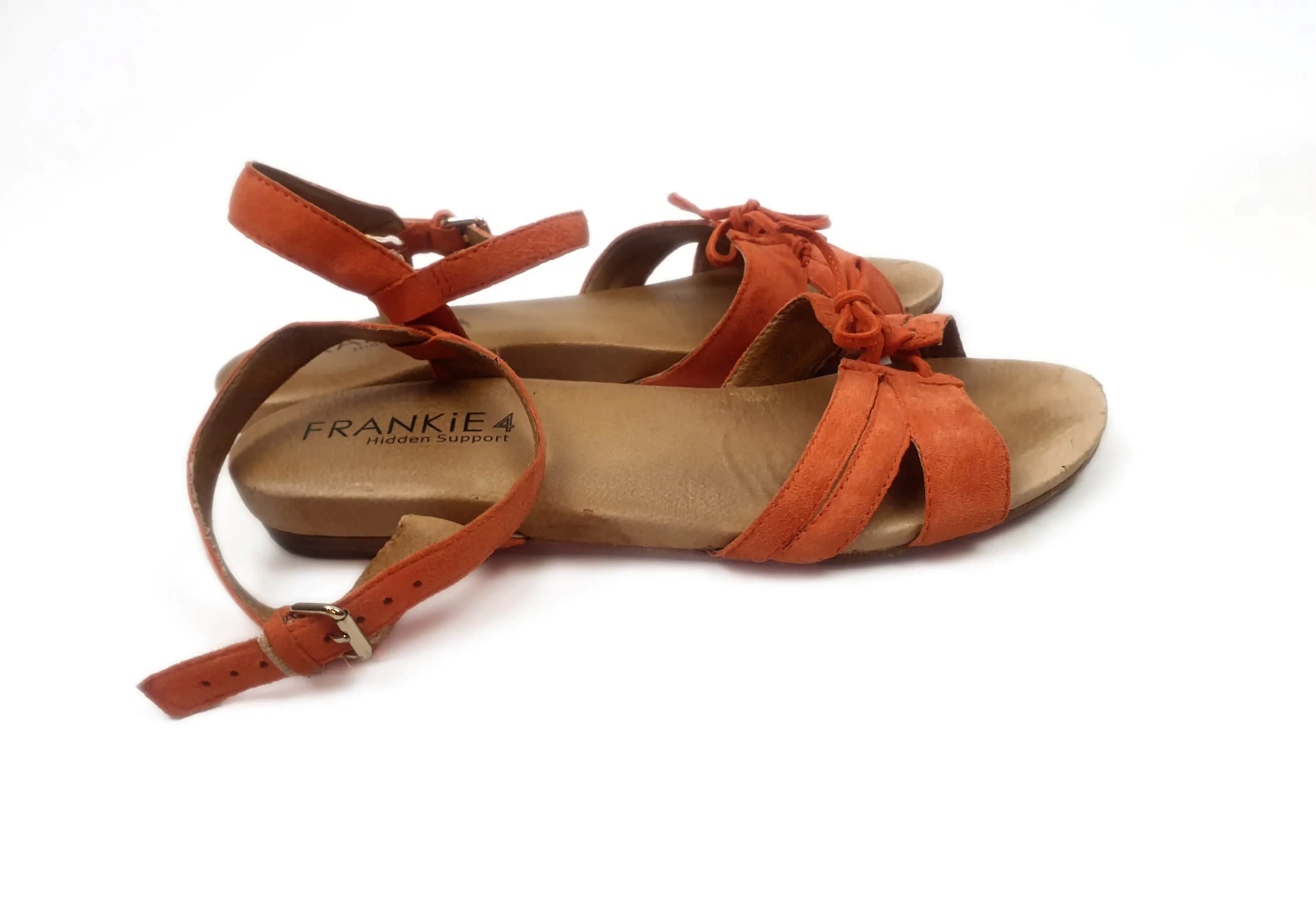 Frankie 4 red suede sandals size 9