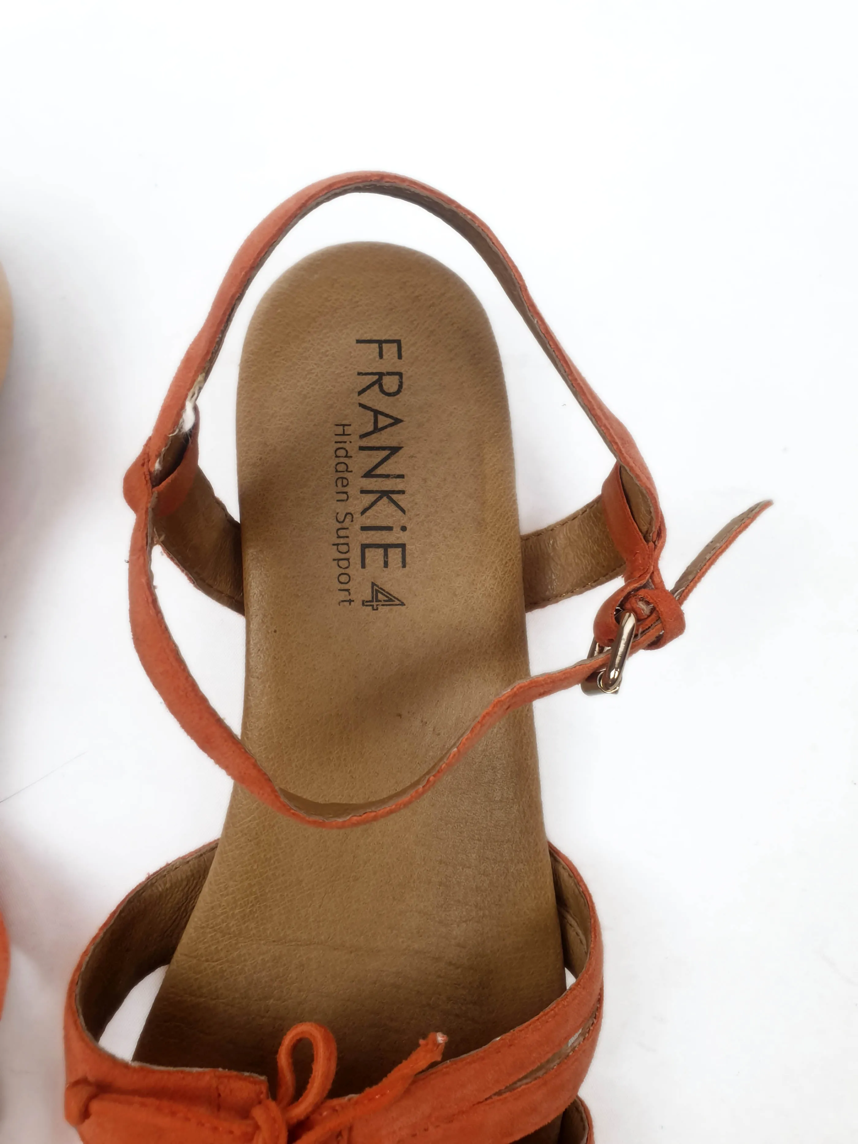 Frankie 4 red suede sandals size 9