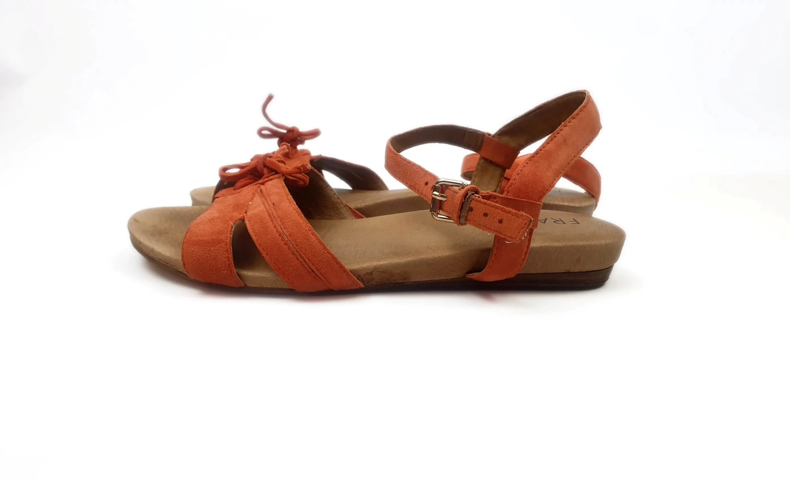 Frankie 4 red suede sandals size 9