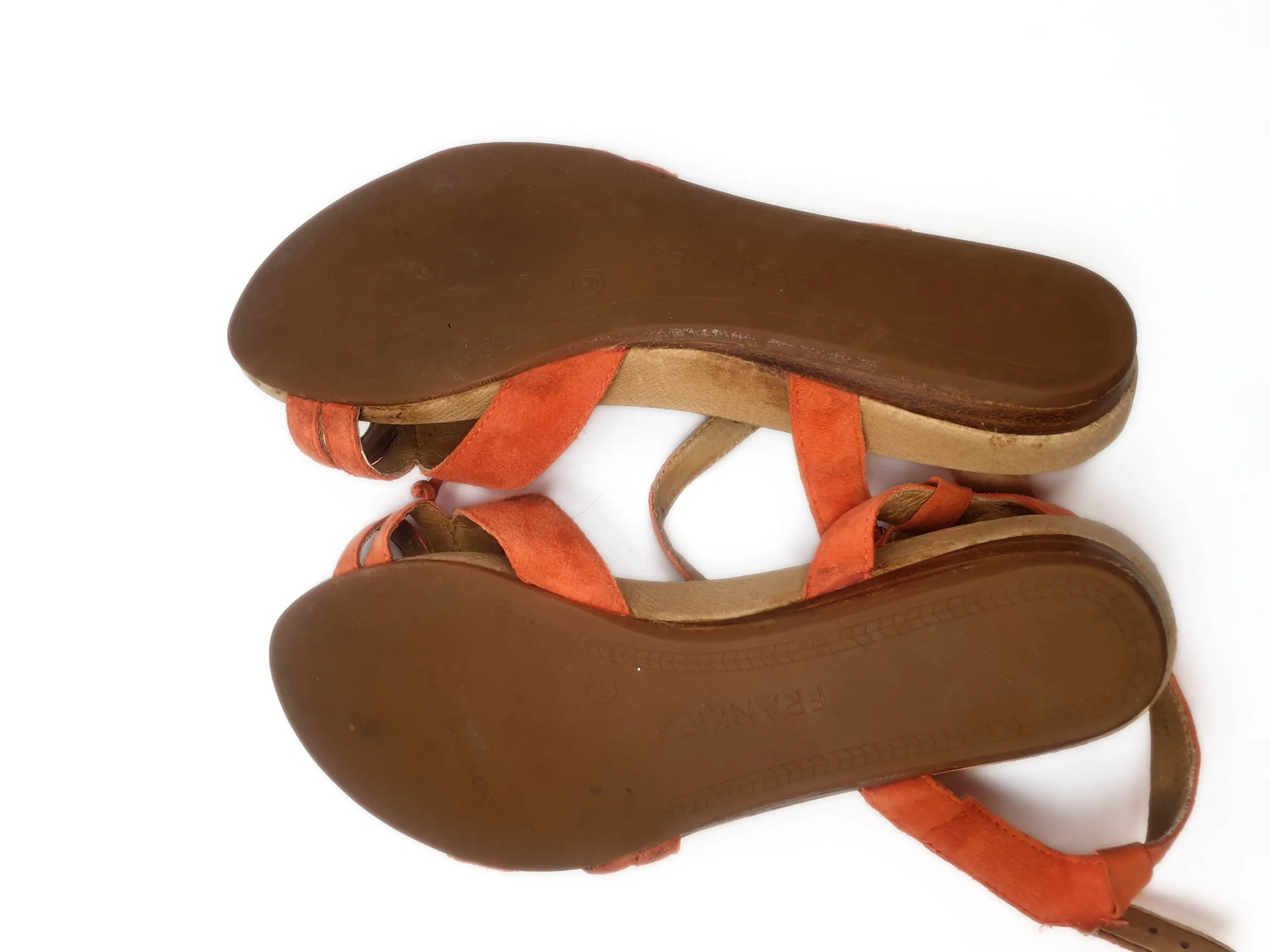 Frankie 4 red suede sandals size 9
