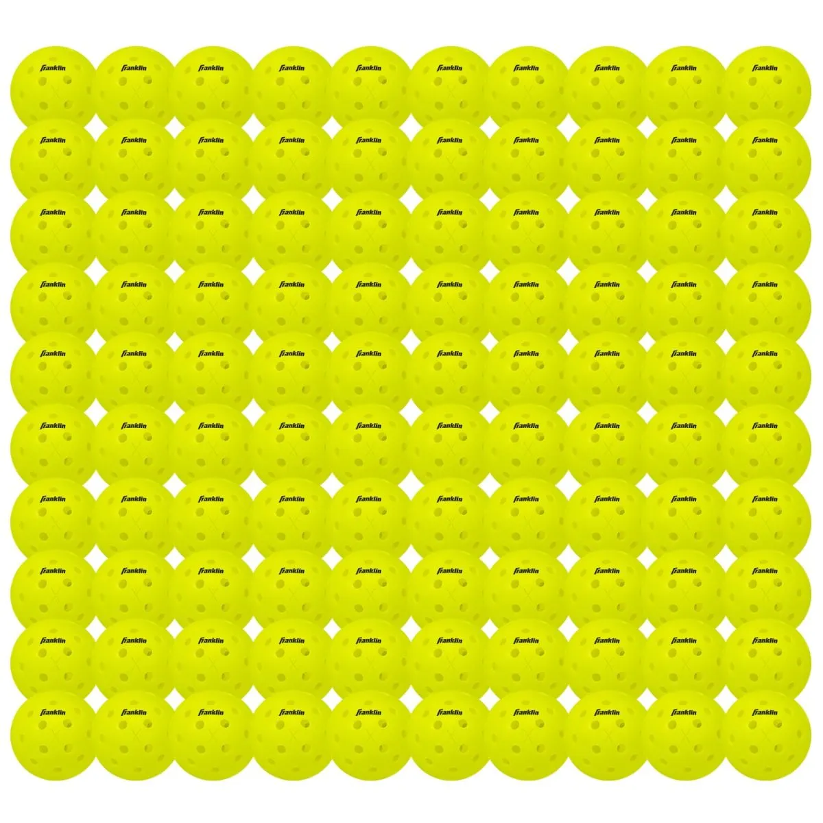 Franklin X-40 Outdoor Pickleballs in Optic Yellow