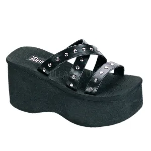 FUNN-19  Black Vegan Leather